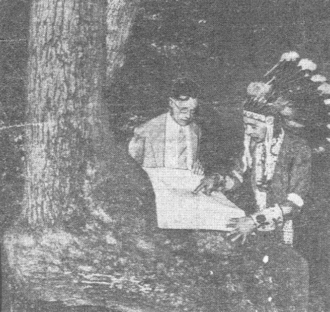 长老也证实，他们曾经用树木来指路。