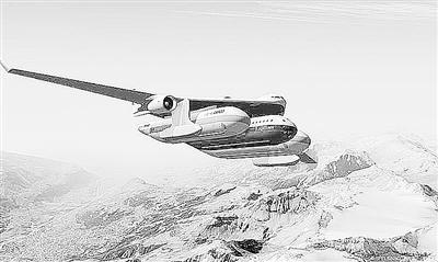 模块式飞机效果图