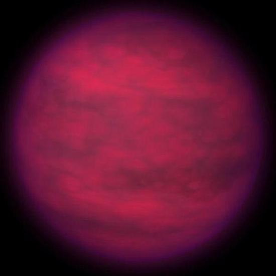 这是艺术家描绘的T类型褐矮星，目前天文学家最新发现太阳邻近区域165颗褐矮星。