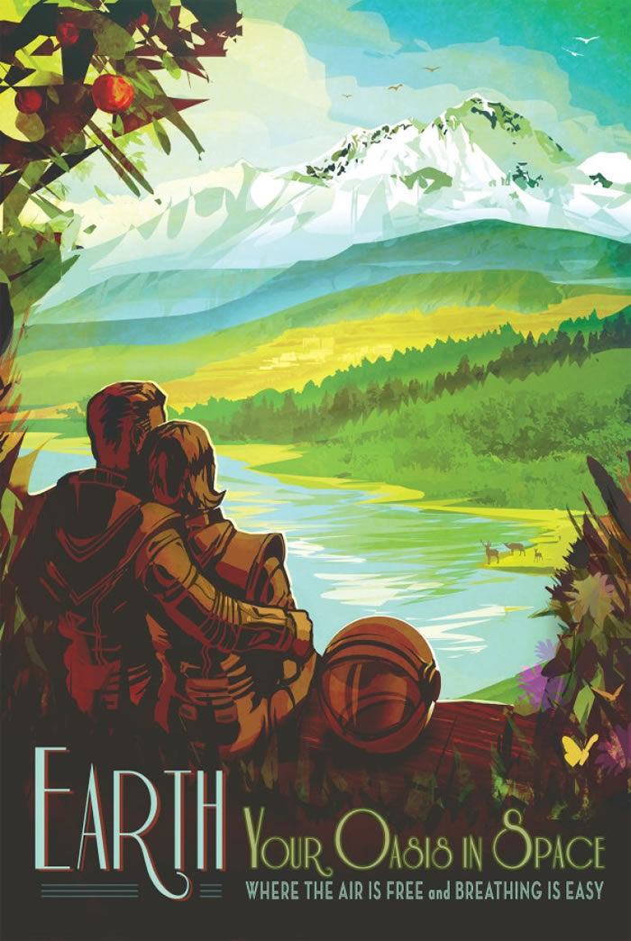 看来在设计师眼中，地球是最美好的。