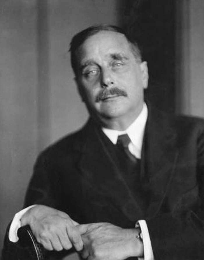 H.G.威尔斯在他的小说《时光机器》中介绍了时间旅行的概念。 PHOTOGRAPH BY ULLSTEIN BILD， GETTY